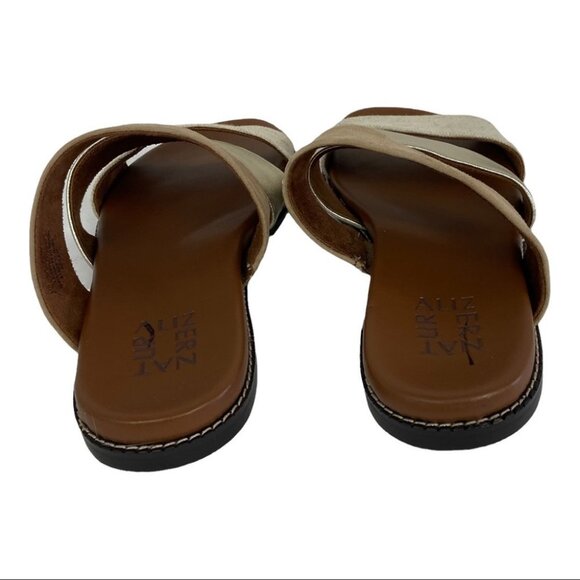 NEW Naturalizer Kellie Slide Sandals Leather Comfort Slip On Slides Size 6 Boho - Picture 8 of 10